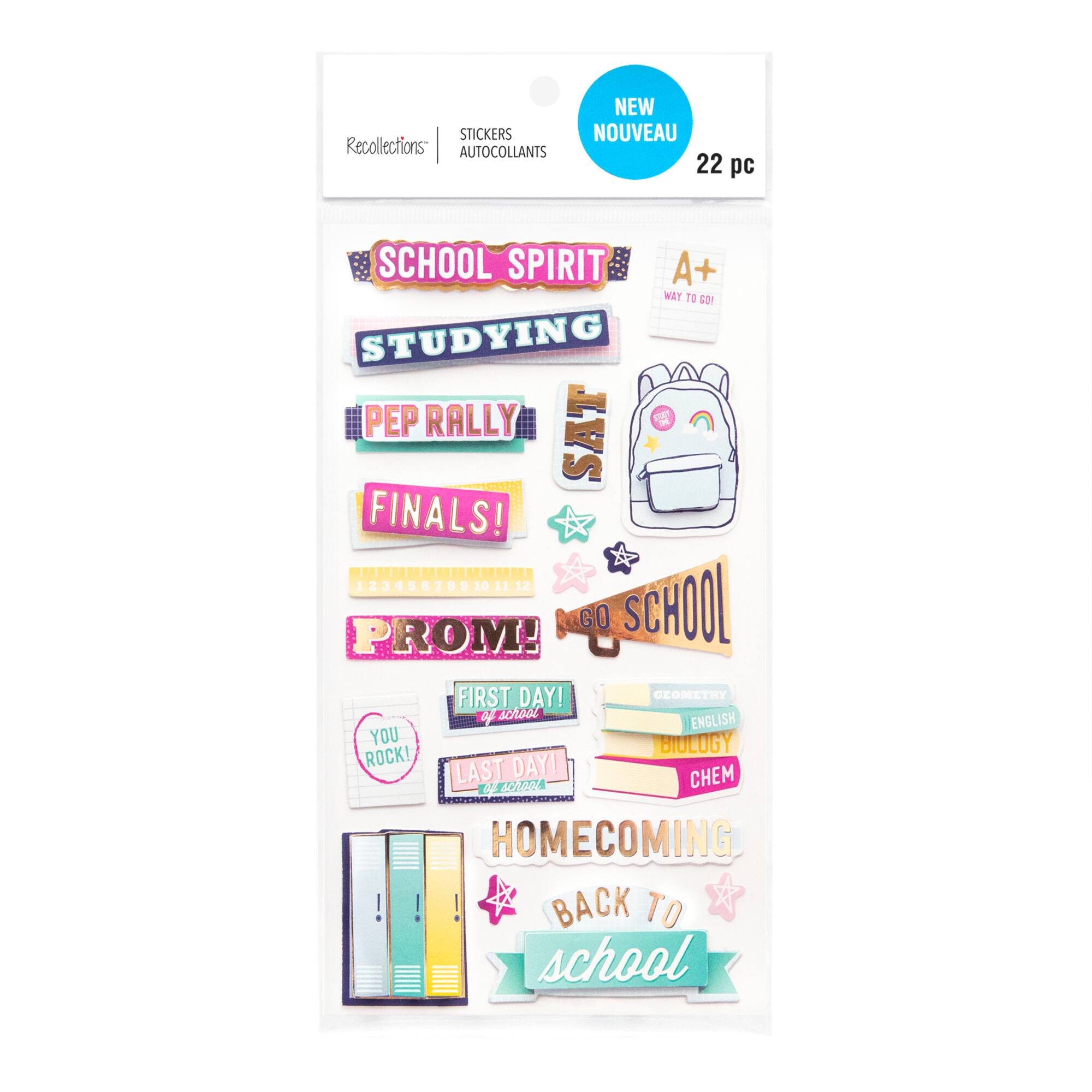 High School Dimensional Stickers by Recollections™
